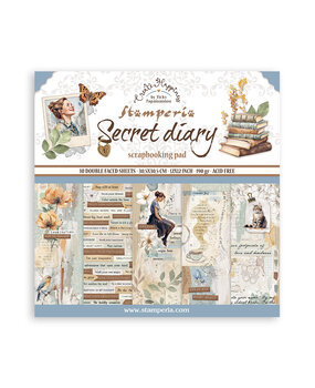 Stamperia Create Happiness Secret Diary 12x12 Inch Paper Pack (SBBL152)