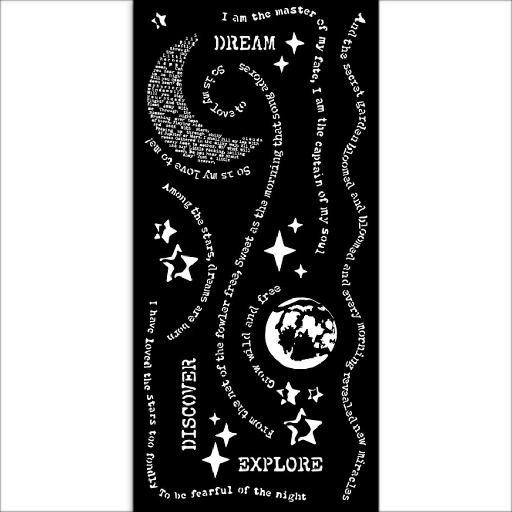 Stamperia Create Happiness Secret Diary Thick Stencil 12x25cm Diary Dream (KSTDL93) Stamperia Create Happiness Secret Diary Thick Stencil 12x25cm Diary Dream (KSTDL93)