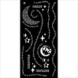 Stamperia Create Happiness Secret Diary Thick Stencil 12x25cm Diary Dream (KSTDL93)