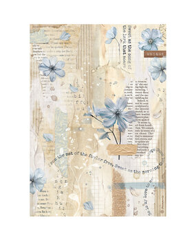 Stamperia Create Happiness Secret Diary A4 Rice Paper Blue Flower (DFSA4861) Stamperia Create Happiness Secret Diary A4 Rice Paper Blue Flower (DFSA4861)