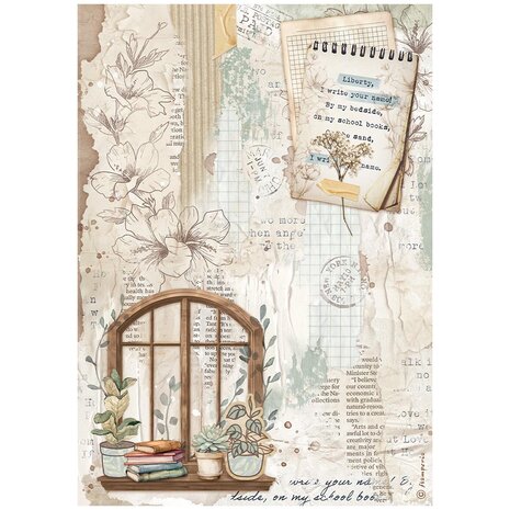 Stamperia Create Happiness Secret Diary A4 Rice Paper Window (DFSA4862) Stamperia Create Happiness Secret Diary A4 Rice Paper Window (DFSA4862)
