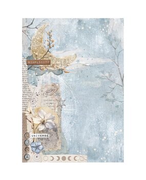 Stamperia Create Happiness Secret Diary A4 Rice Paper Moon (DFSA4863) Stamperia Create Happiness Secret Diary A4 Rice Paper Moon (DFSA4863)