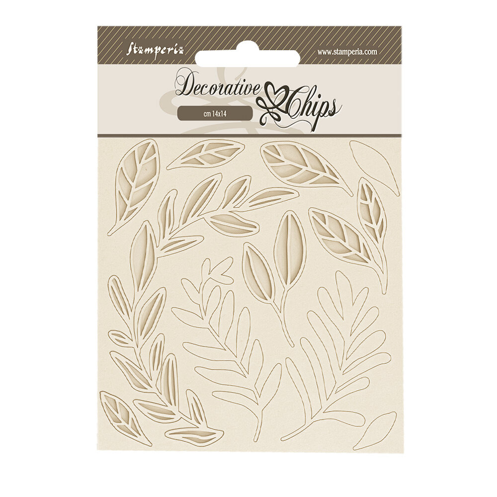 Stamperia Create Happiness Secret Diary Decorative Chips Leaves Pattern (SCB212) Stamperia Create Happiness Secret Diary Decorative Chips Leaves Pattern (SCB212)
