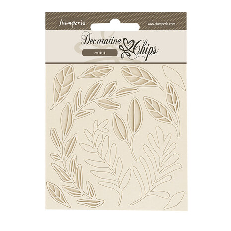 Stamperia Create Happiness Secret Diary Decorative Chips Leaves Pattern (SCB212) Stamperia Create Happiness Secret Diary Decorative Chips Leaves Pattern (SCB212)