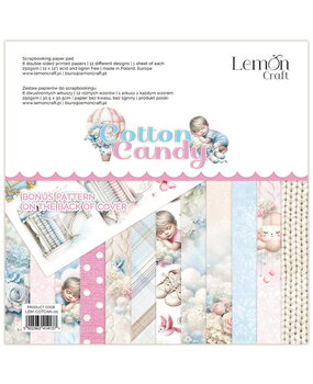 LemonCraft Cotton Candy 12x12 Inch Paper Pad (LEM-COTCAN-01)