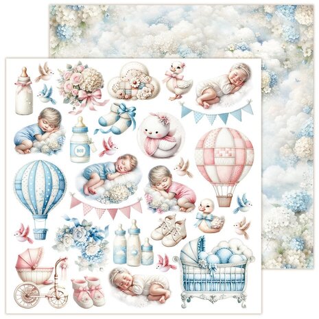 LemonCraft Cotton Candy 12x12 Inch Paper Pad (LEM-COTCAN-01)