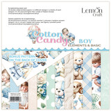 LemonCraft Cotton Candy Boy 8x8 Inch Elements & Basic Paper Pad (LEM-COTCAN-04)