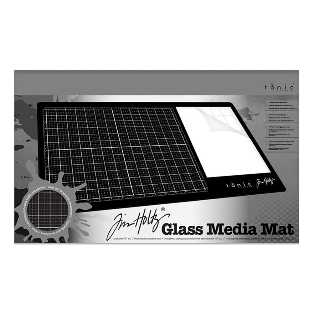 Tonic Studios Tim Holtz Glass Media Mat Rechtshandig (1914E) Tonic Studios Tim Holtz Glass Media Mat Rechtshandig (1914E)
