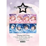 Paper Favourites Sleeping Girl & Boy A5 Paper Pack (PFA129)*