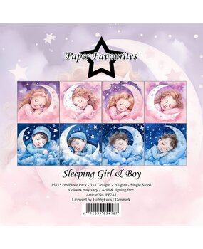 Paper Favourites Sleeping Girl & Boy 6x6 Inch Paper Pack (PF285)*