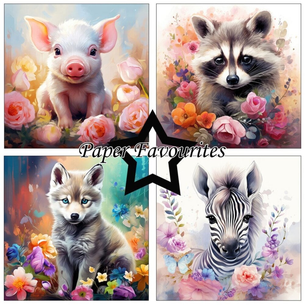 Paper Favourites Baby Animals 12x12 Inch Paper Pack (PF486) Paper Favourites Baby Animals 12x12 Inch Paper Pack (PF486)