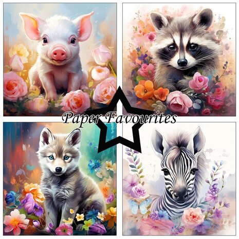 Paper Favourites Baby Animals 12x12 Inch Paper Pack (PF486) Paper Favourites Baby Animals 12x12 Inch Paper Pack (PF486)
