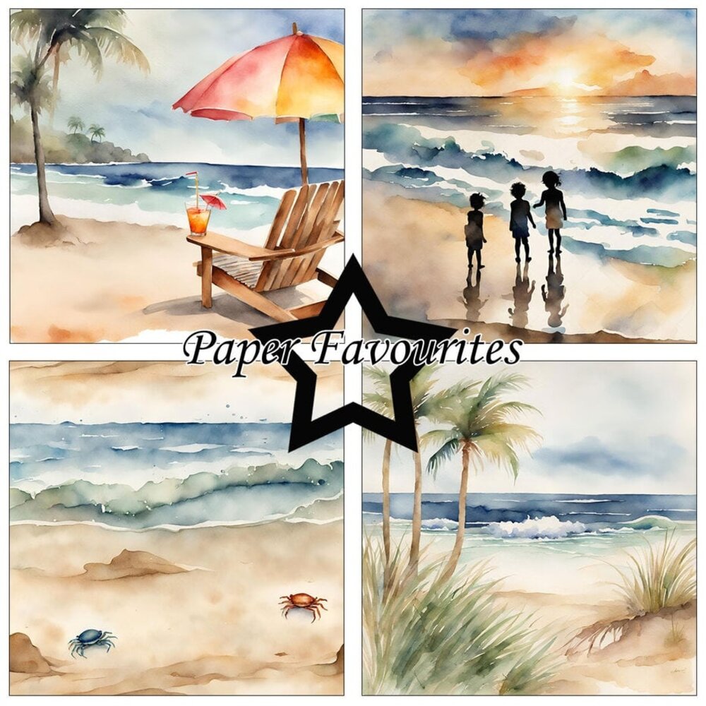Paper Favourites Beachy 12x12 Inch Paper Pack (PF487) Paper Favourites Beachy 12x12 Inch Paper Pack (PF487)