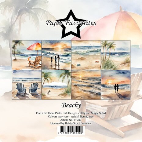 Paper Favourites Beachy 6x6 Inch Paper Pack (PF287)