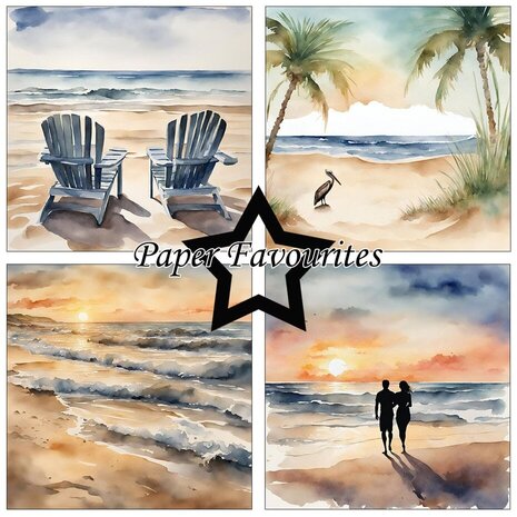 Paper Favourites Beachy 6x6 Inch Paper Pack (PF287)