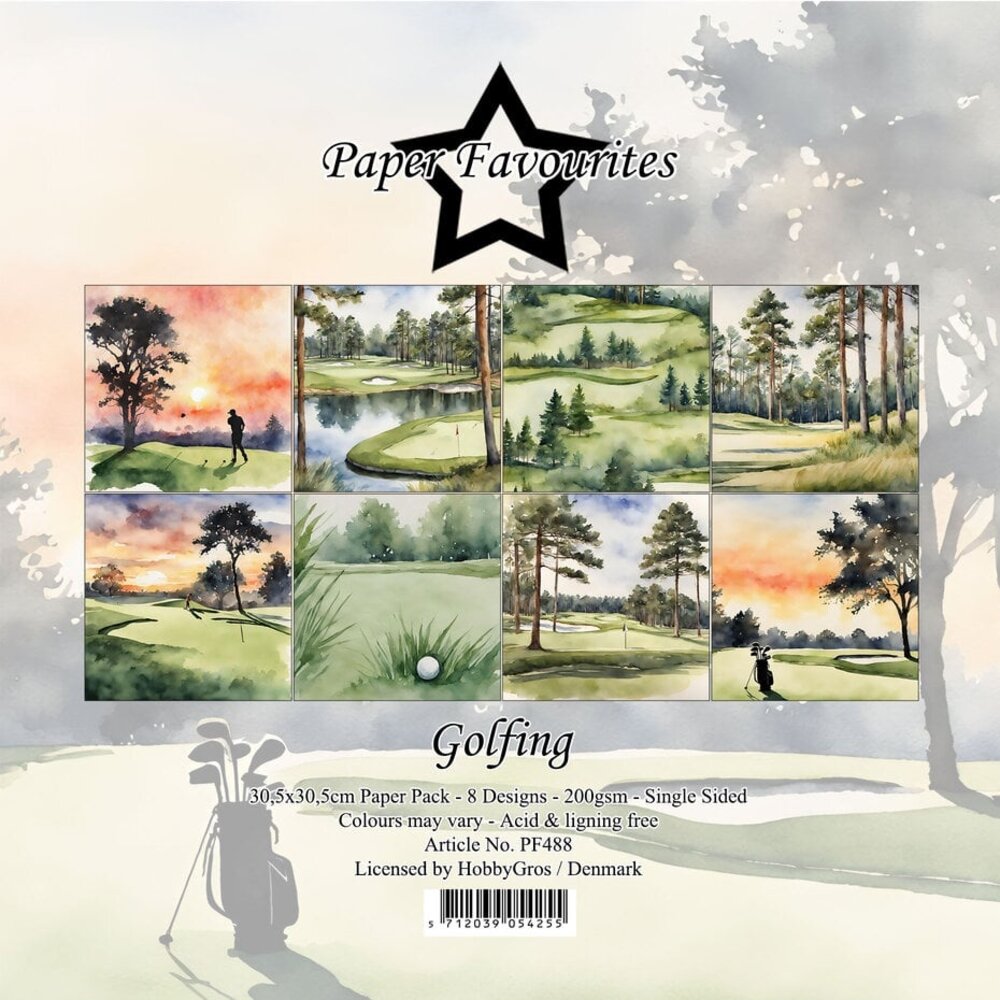 Paper Favourites Golfing 12x12 Inch Paper Pack (PF488)