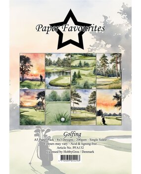 Paper Favourites Golfing A5 Paper Pack (PFA132)*