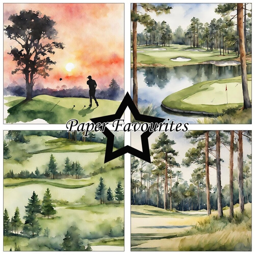 Paper Favourites Golfing 6x6 Inch Paper Pack (PF288)