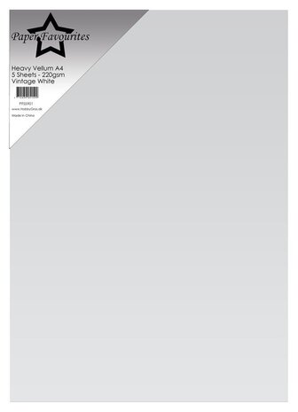 Paper Favourites Heavy Vellum A4 Vintage White 220g (PFSS901) Paper Favourites Heavy Vellum A4 Vintage White 220g (PFSS901)