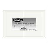 HobbyGross Storage Cards & Envelopes A6 Pure White (SS120)