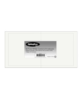 HobbyGross Storage Cards & Envelopes Square Pure White (SS121) HobbyGross Storage Cards & Envelopes Square Pure White (SS121)