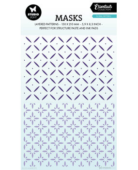 Studio Light Essentials Floral Pattern Masking Stencil (SL-ES-MASK275) Studio Light Essentials Floral Pattern Masking Stencil (SL-ES-MASK275)