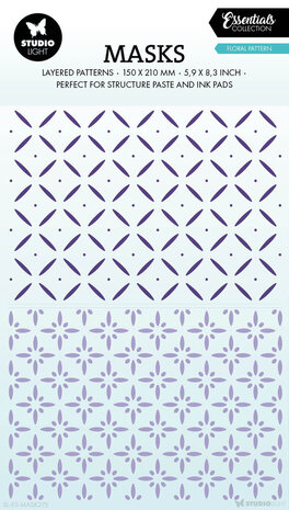 Studio Light Essentials Floral Pattern Masking Stencil (SL-ES-MASK275) Studio Light Essentials Floral Pattern Masking Stencil (SL-ES-MASK275)
