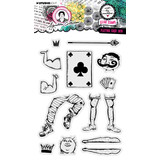 Studio Light Signature Collection Clear Stamp Playing Card Men (ABM-SI-STAMP648)