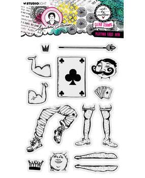 Studio Light Signature Collection Clear Stamp Playing Card Men (ABM-SI-STAMP648) Studio Light Signature Collection Clear Stamp Playing Card Men (ABM-SI-STAMP648)