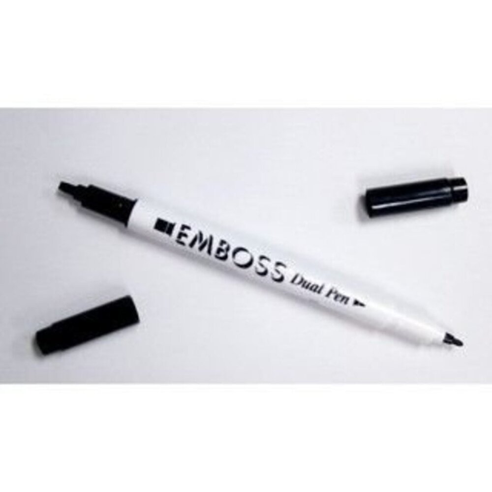 Tsukineko Emboss Dual Pen Real Black (EM-57) Tsukineko Emboss Dual Pen Real Black (EM-57)