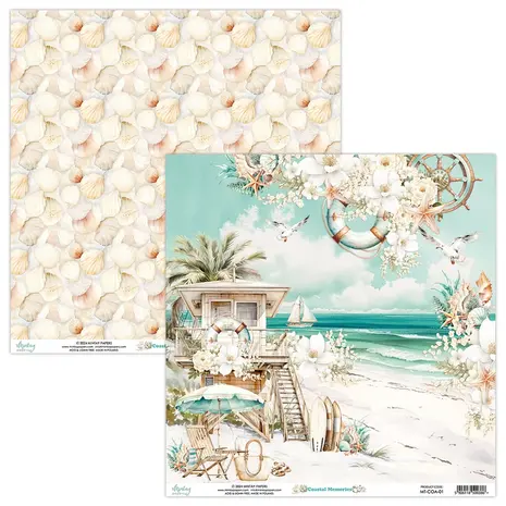 Mintay Coastal Memories 12x12 Inch Scrapbooking Paper Set (MT-COA-07) Mintay Coastal Memories 12x12 Inch Scrapbooking Paper Set (MT-COA-07)