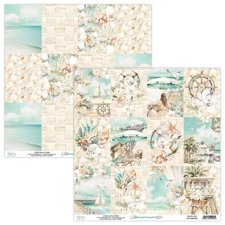 Mintay Coastal Memories 6x6 Inch Scrapbooking Paper Pad (MT-COA-08) Mintay Coastal Memories 6x6 Inch Scrapbooking Paper Pad (MT-COA-08)