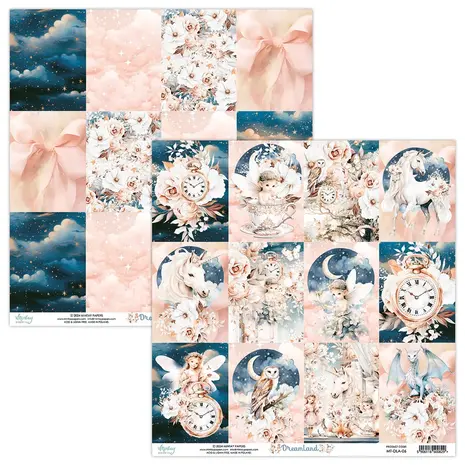 Mintay Dreamland 12x12 Inch Scrapbooking Paper Set (MT-DLA-07)