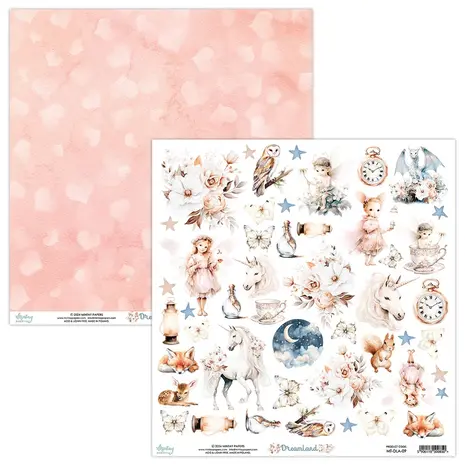 Mintay Dreamland 12x12 Inch Scrapbooking Paper Set (MT-DLA-07)