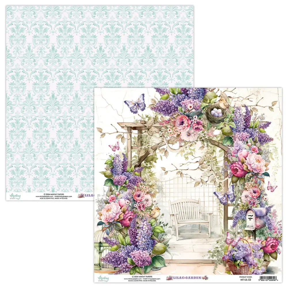 Mintay Lilac Garden 12x12 Inch Scrapbooking Paper Set (MT-LIL-07) Mintay Lilac Garden 12x12 Inch Scrapbooking Paper Set (MT-LIL-07)