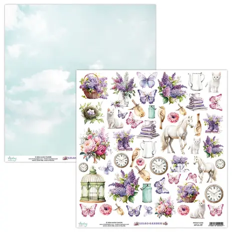 Mintay Lilac Garden 12x12 Inch Scrapbooking Paper Set (MT-LIL-07) Mintay Lilac Garden 12x12 Inch Scrapbooking Paper Set (MT-LIL-07)