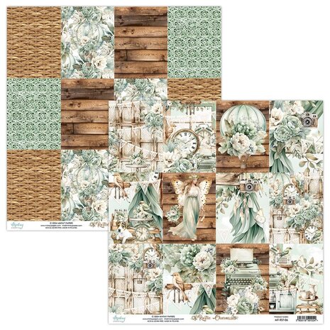 Mintay Rustic Charms 6x6 Inch Scrapbooking Paper Pad (MT-RST-08)