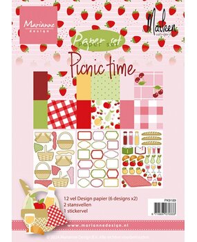 Marianne Design Picnic Time A5 Pretty Papers Bloc (PK9189)*