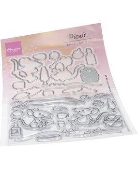 Marianne Design Eline's Animals Stamp & Die Animals Picnic (EC0202)*