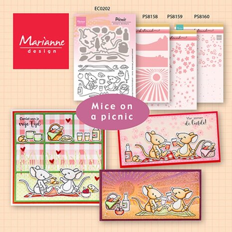 Marianne Design Eline's Animals Stamp & Die Animals Picnic (EC0202)
