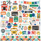 Echo Park Off To School 12x12 Inch Element Sticker (OTS370014)