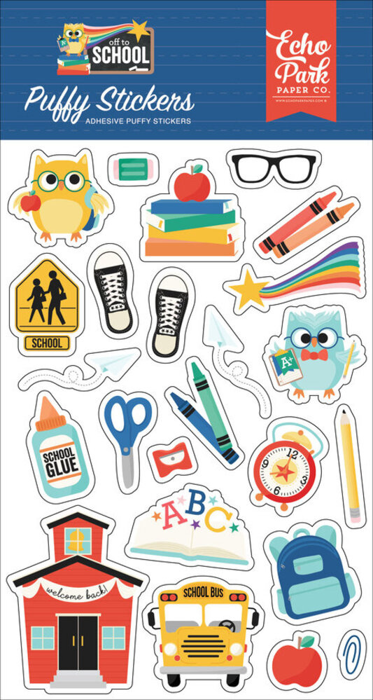 Echo Park Off To School Puffy Stickers (OTS370066) Echo Park Off To School Puffy Stickers (OTS370066)