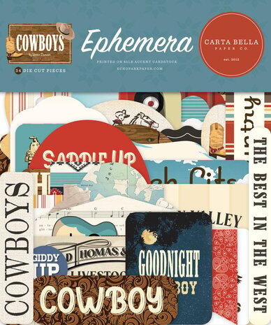 Carta Bella Cowboys Ephemera (CBCBS371024) Carta Bella Cowboys Ephemera (CBCBS371024)