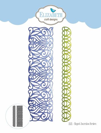 Elizabeth Craft Designs Evening Rose Dies Elegant Decorative Borders (2121) Elizabeth Craft Designs Evening Rose Dies Elegant Decorative Borders (2121)