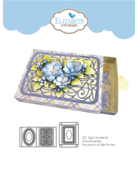 Elizabeth Craft Designs Evening Rose Dies Elegant Decorative Box (2123) Elizabeth Craft Designs Evening Rose Dies Elegant Decorative Box (2123)