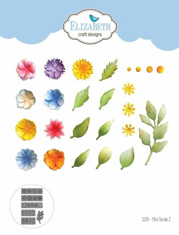 Elizabeth Craft Designs Evening Rose Dies Mini Florals 2 (2124) Elizabeth Craft Designs Evening Rose Dies Mini Florals 2 (2124)