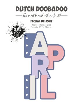 Dutch Doobadoo Dutch Planner Stencil A5 April  (470.784.306)