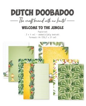 Dutch Doobadoo Welcome to the Jungle A4 Paper Pack (473.005.062) Dutch Doobadoo Welcome to the Jungle A4 Paper Pack (473.005.062)