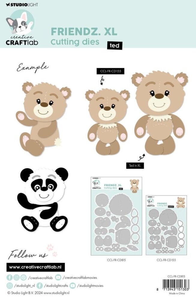 Creative Craftlab Friendz Dies Ted XL (CCL-FR-CD815) Creative Craftlab Friendz Dies Ted XL (CCL-FR-CD815)
