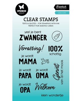 Studio Light Essentials Clear Stamps Geboorte (SL-ES-STAMP645) Studio Light Essentials Clear Stamps Geboorte (SL-ES-STAMP645)